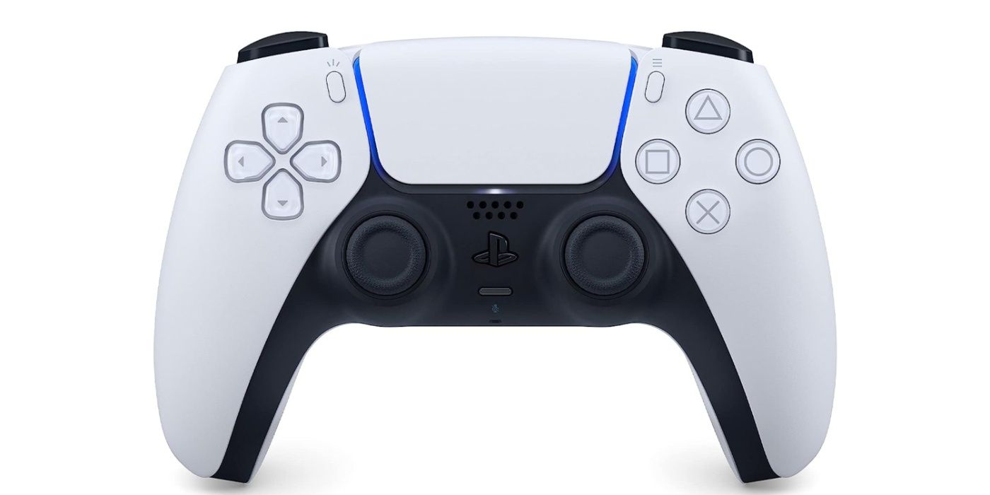Sony's white DualSense controller for the PlayStation 5.