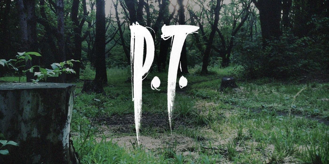 PT game logo letters over image of woods