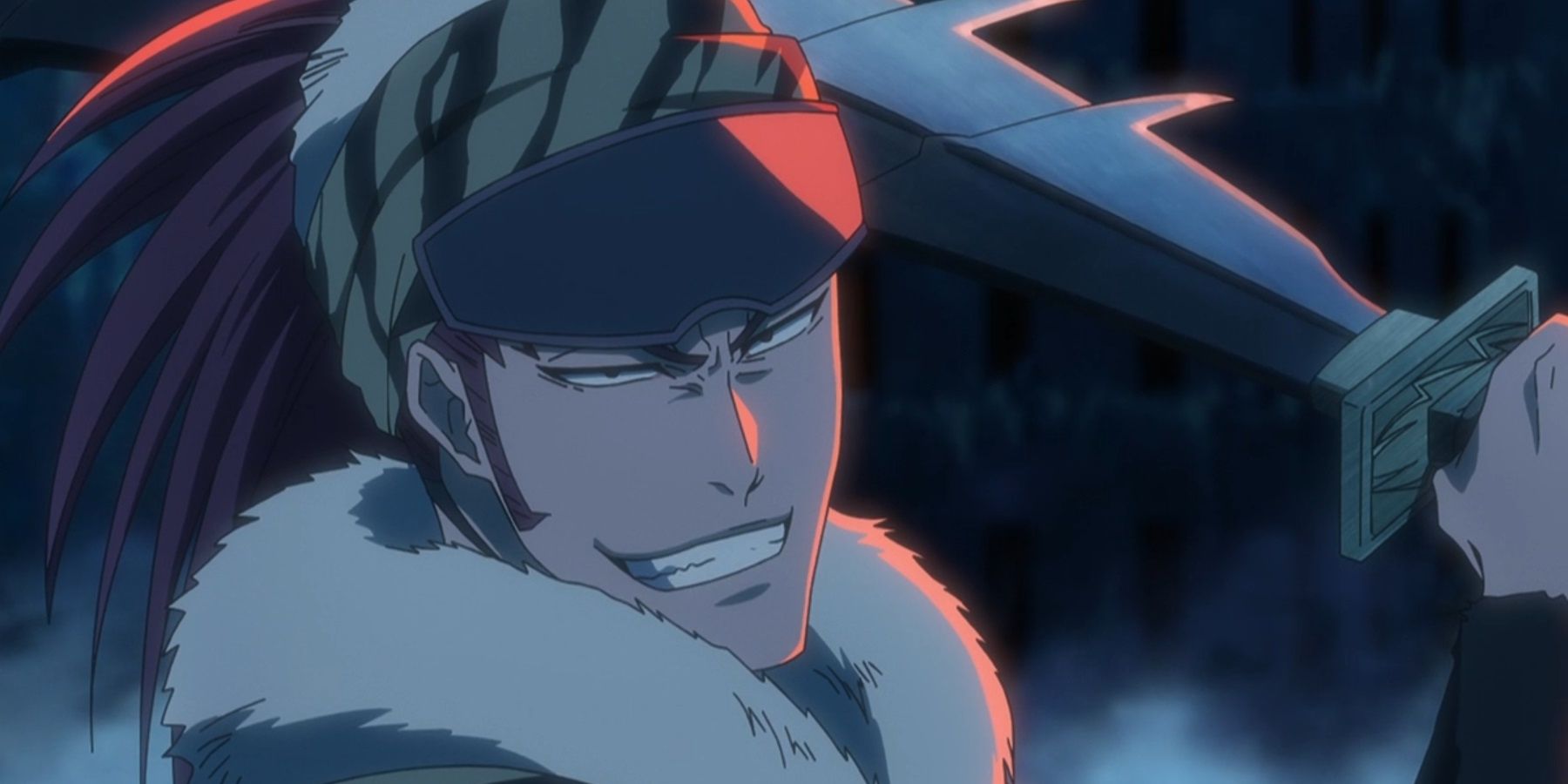 Renji smiles while using his Shikai in Bleach: The Thousand-Year Blood War.