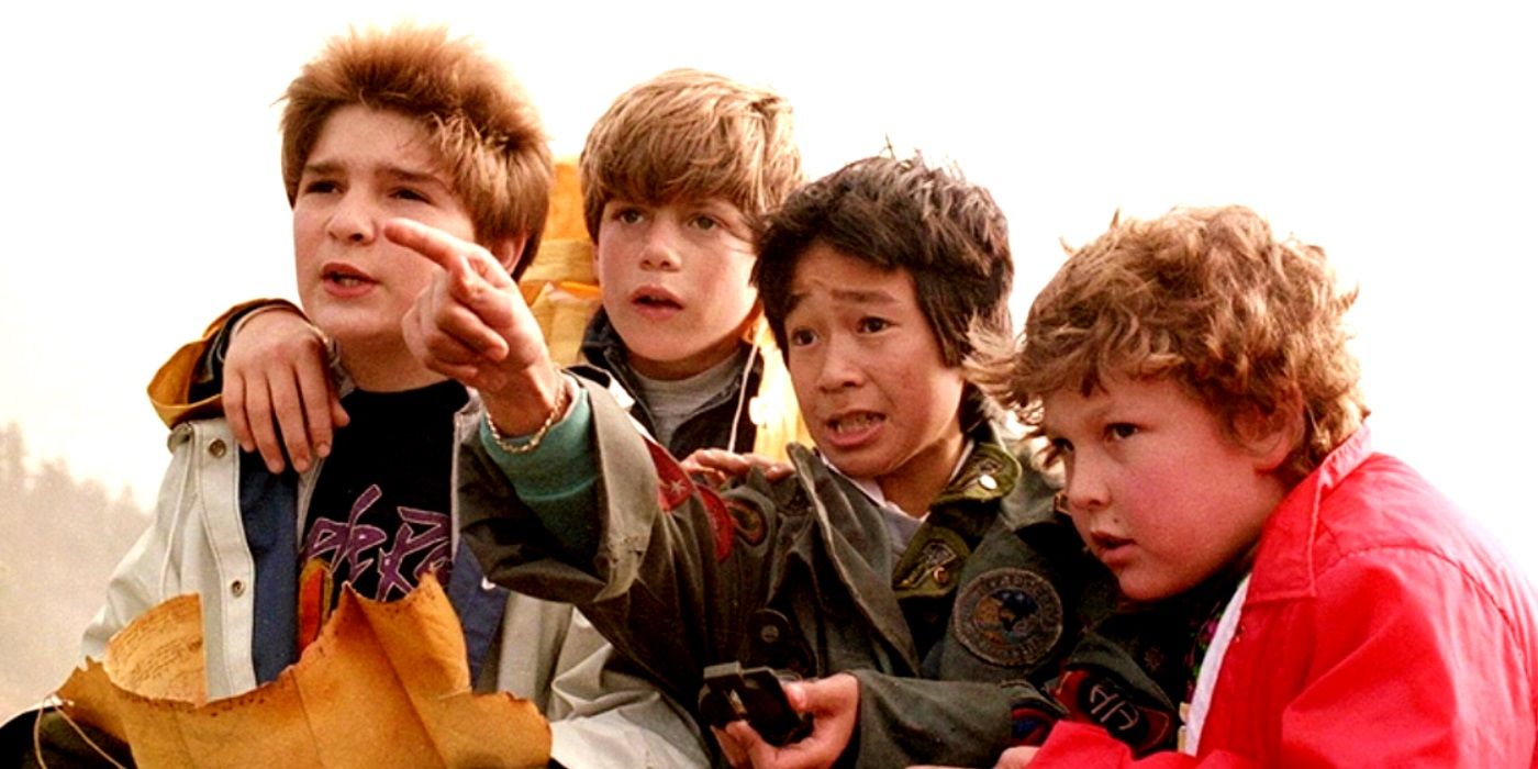 Sean Astin leads The Goonies cast in the iconic 1985 movie.
