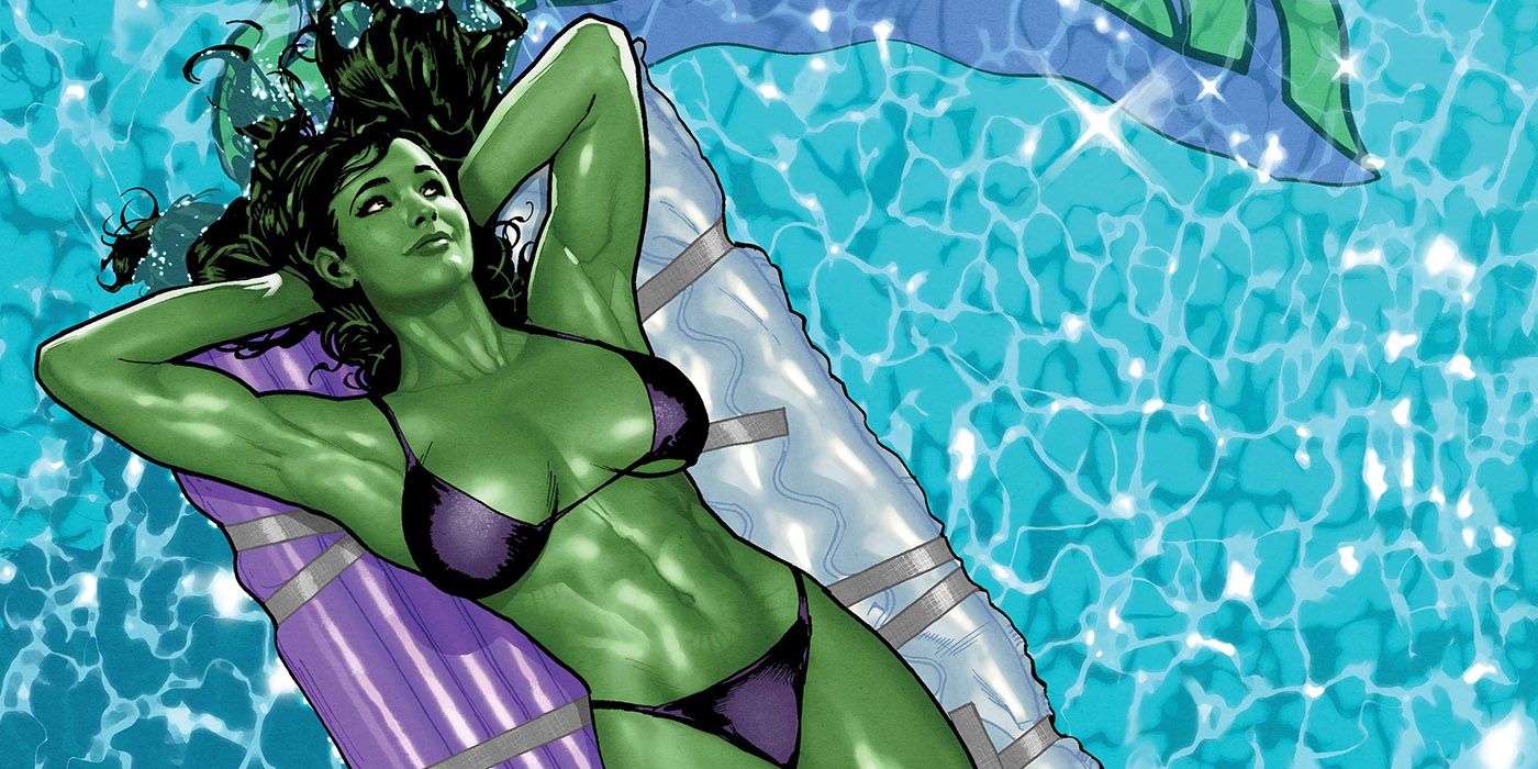 Sensational She-Hulk #1 Adam Hughes variant cover.