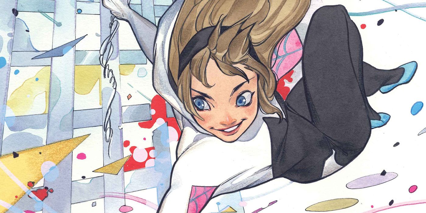 Peach Momoko Spider-Gwen: Smash #1 variant cover.