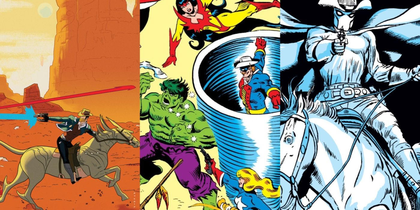 Split image of Star-Lord annual, Incredible Hulk fighting the Rangers and the Phantom Rider feature