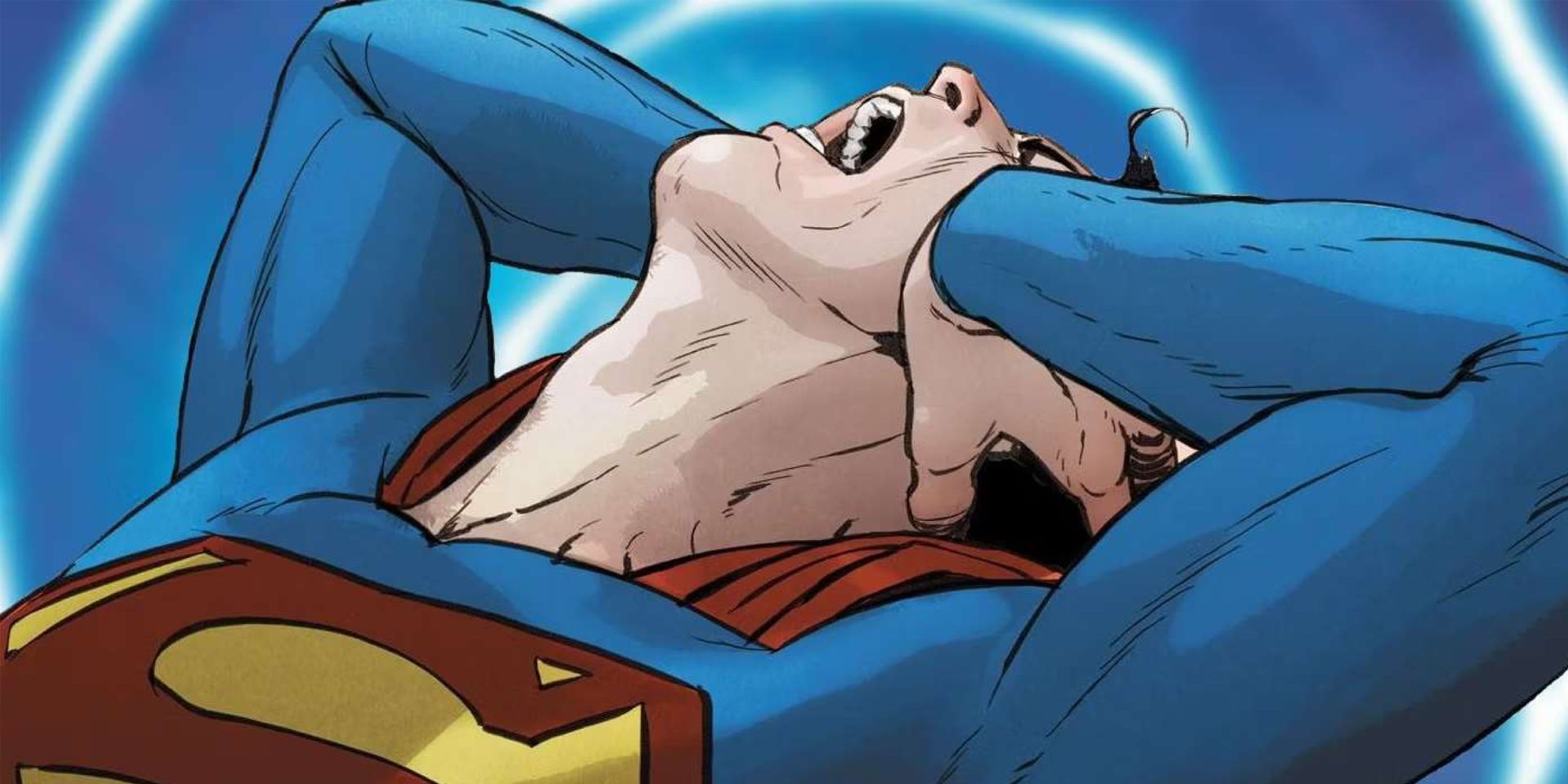 Superman is overwhelmed by all the sounds.