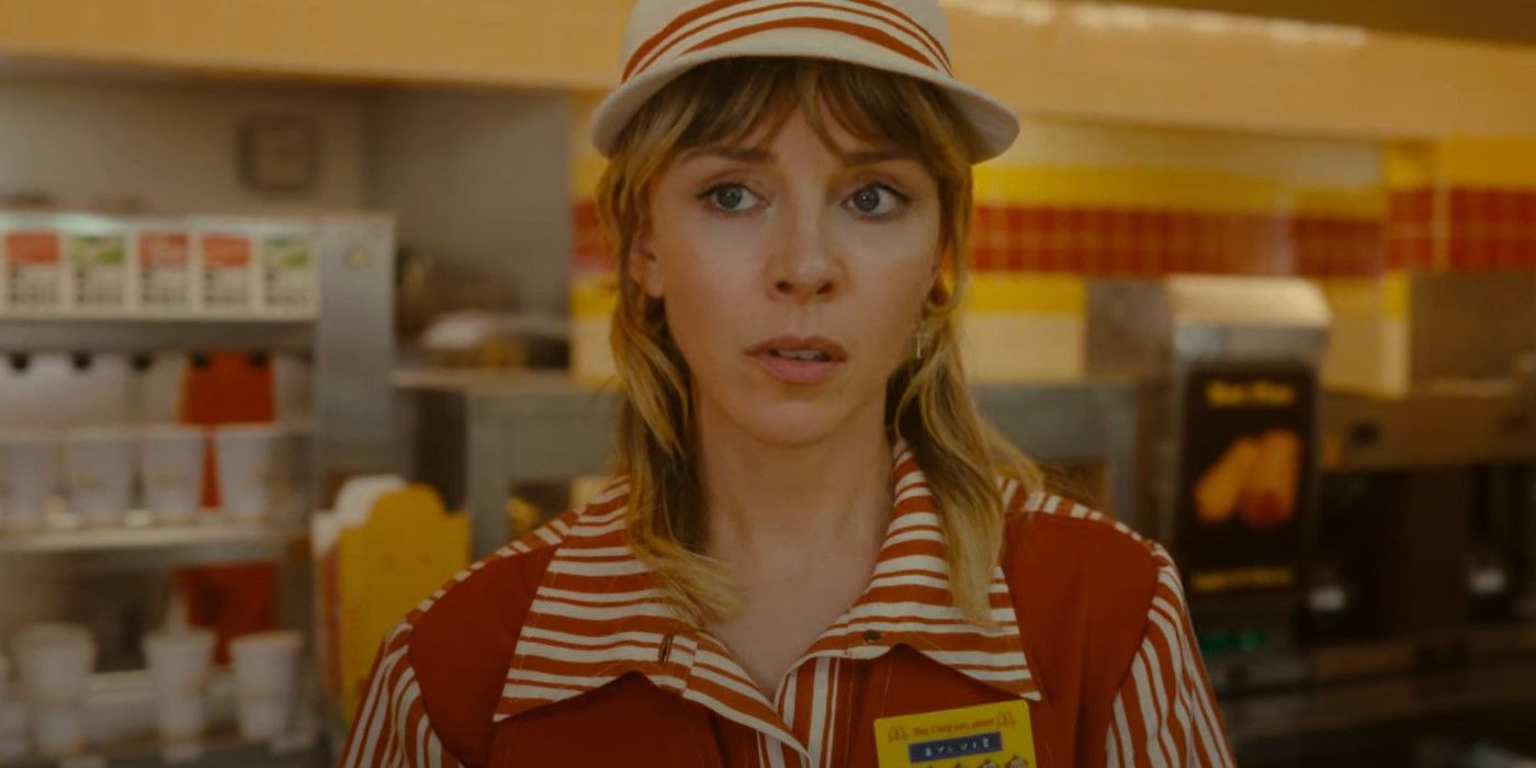 Sylvie working in McDonald's in Loki