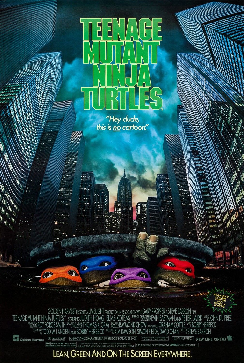 Teenage Mutant Ninja Turtles 1990 Film Poster