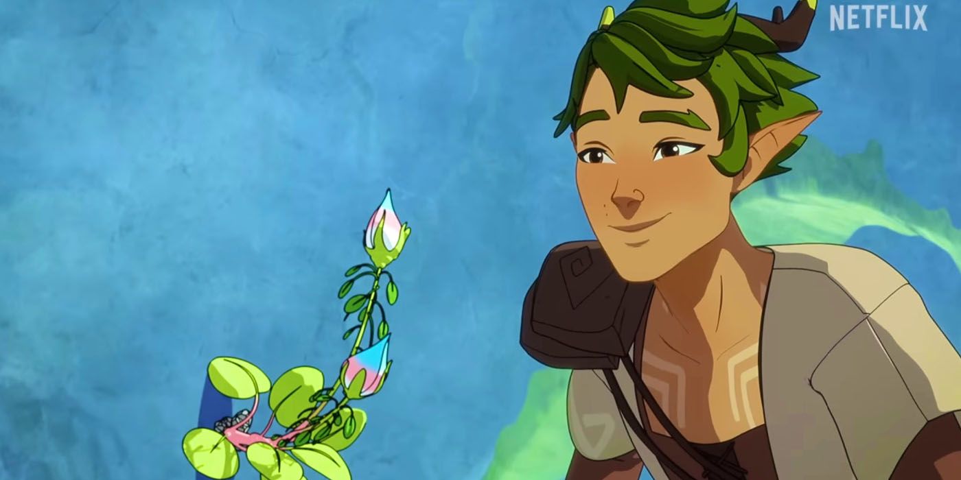 The Dragon prince Terrestrius Leaning into a flower