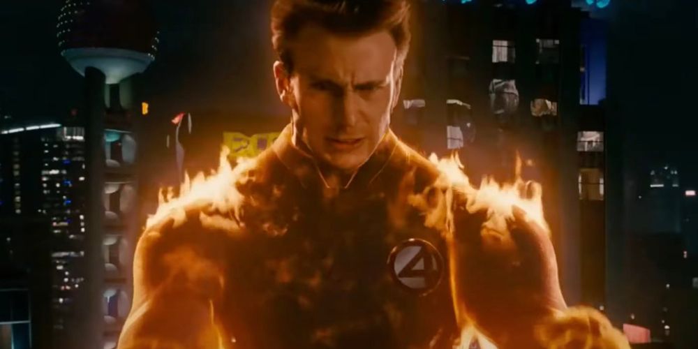 The Human Torch from the 2005 Fantastic Four Film