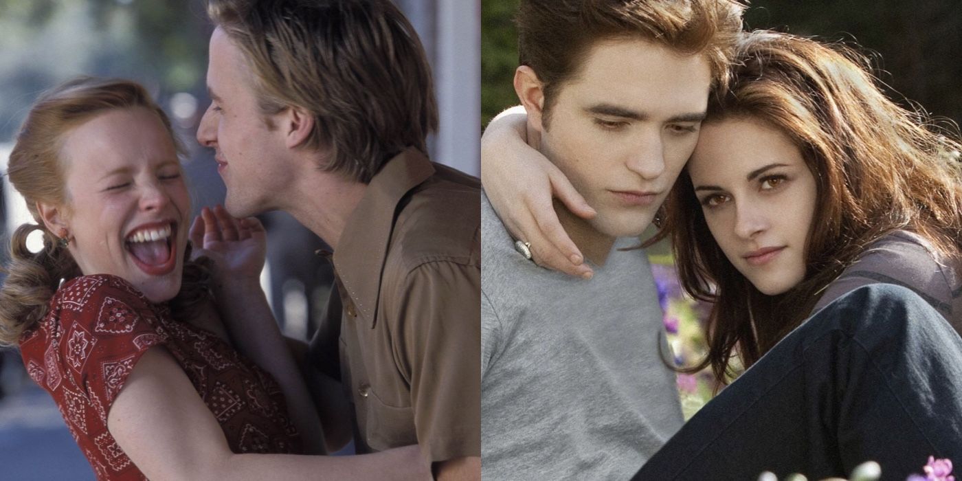 The Notebook's Allie and Noah next to Twilight's Bella and Edward