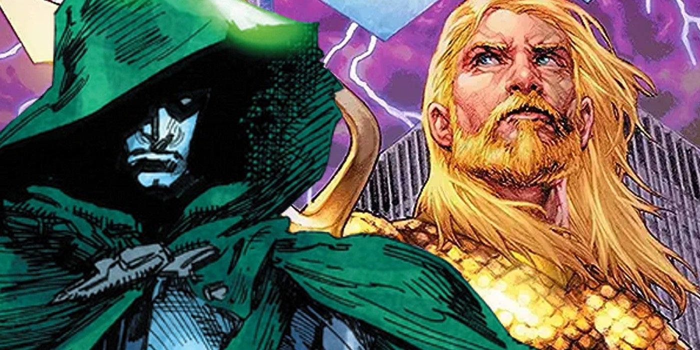 A composite image of The Spectre and Aquaman in DC Comics