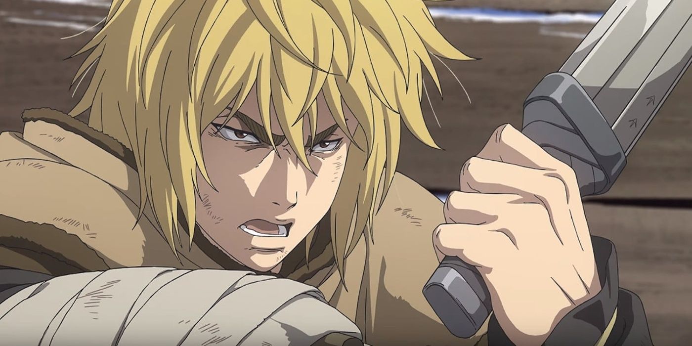 Thorfinn with one of his knives in Vinland Saga.