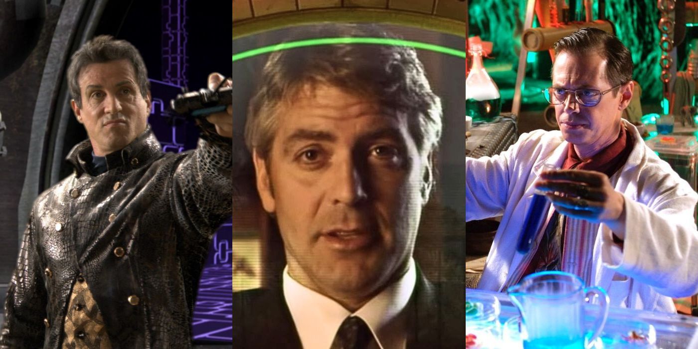 Sylvester Stallone's Toymaker, George Clooney's Devlin and Steve Buscemi's Dr. Romero from Spy Kids