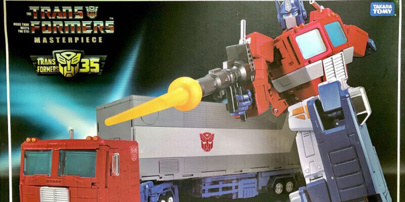 Box art for Transformers: Masterpiece MP-33 Optimus Prime.
