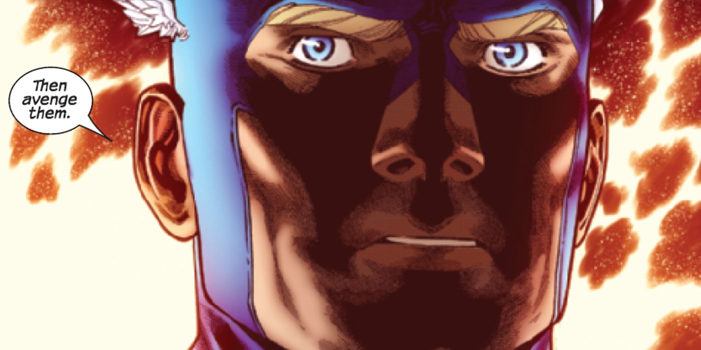 Captain America telling Kwannon that she should avenge her fallen fellow mutants