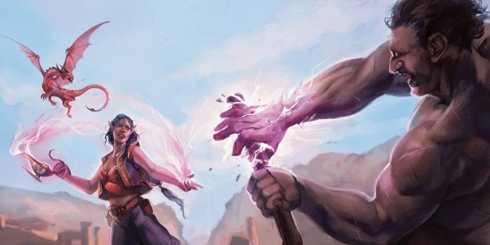A Warlock Pact of the Chain familiar attacking in DnD 5e