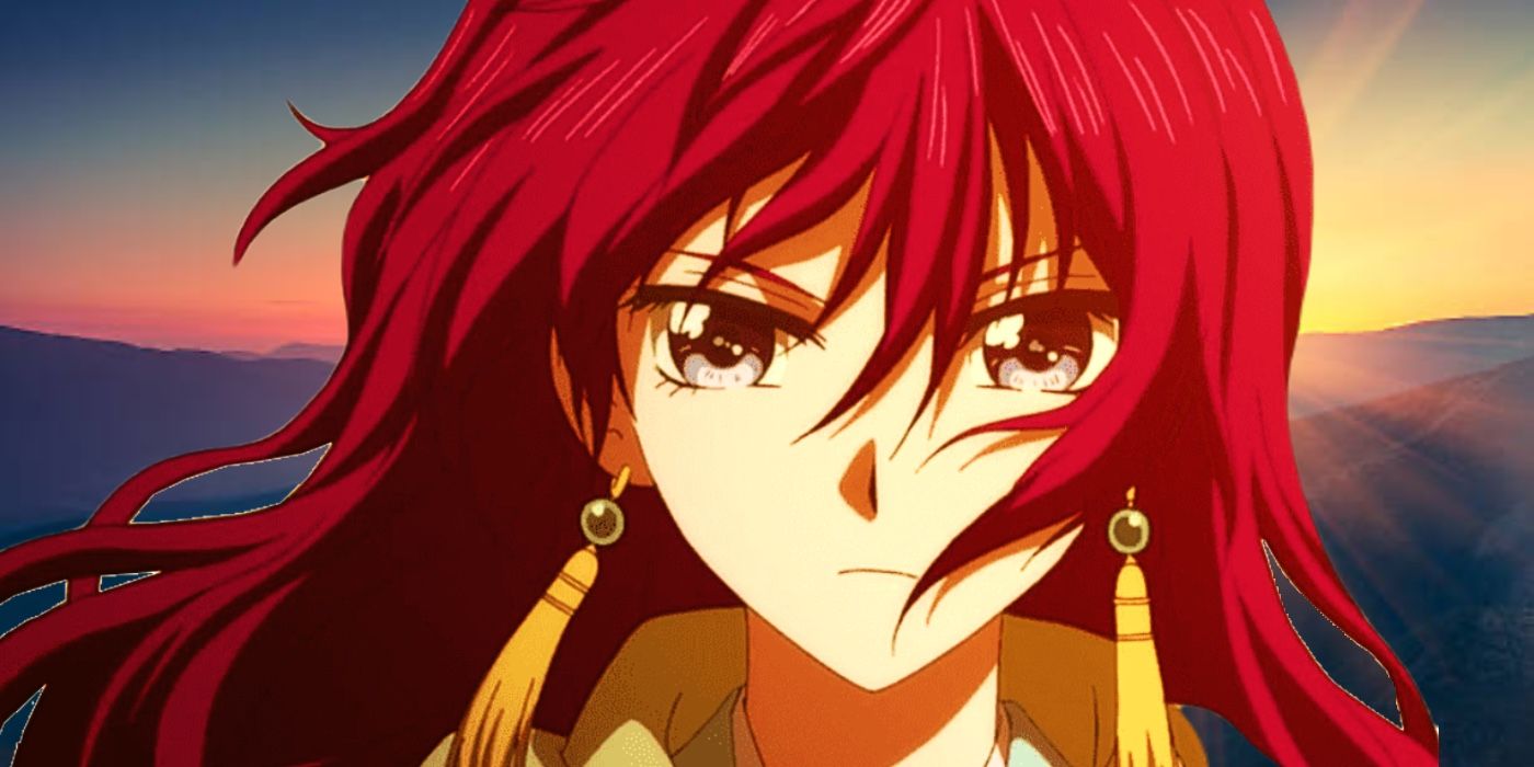 Yona with wind blowing her long red hair from Yona of the Dawn. 