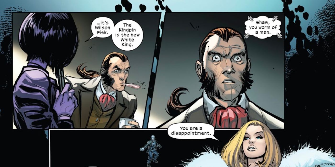 Sebastian Shaw finds out Kingpin is the White King in Immortal X-Men #14