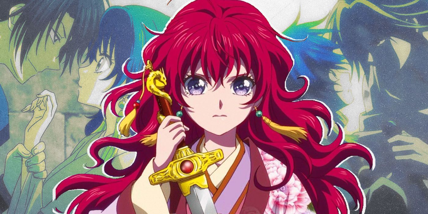 Yona drawing sword from Yona of the Dawn