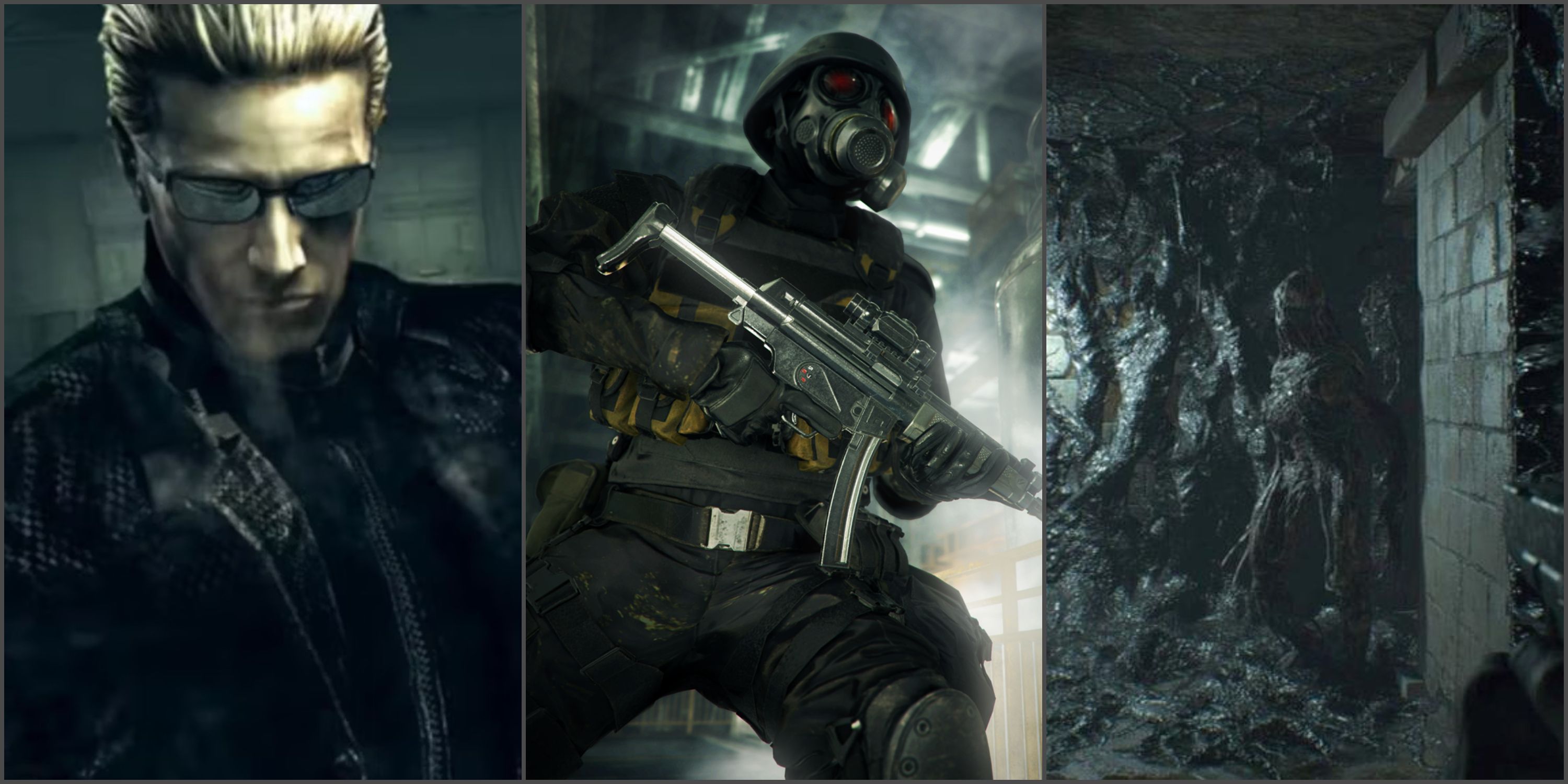 Resident Evil: Albert Wesker, an Umbrella Corp Agent, and the Mold monsters