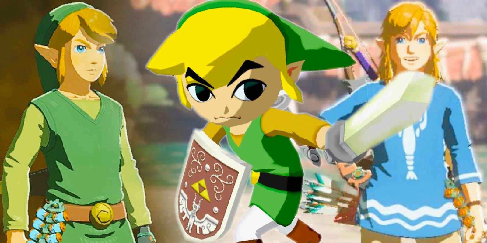 Toon Link in the legend of Zelda wind waker and tears of the Kingdom