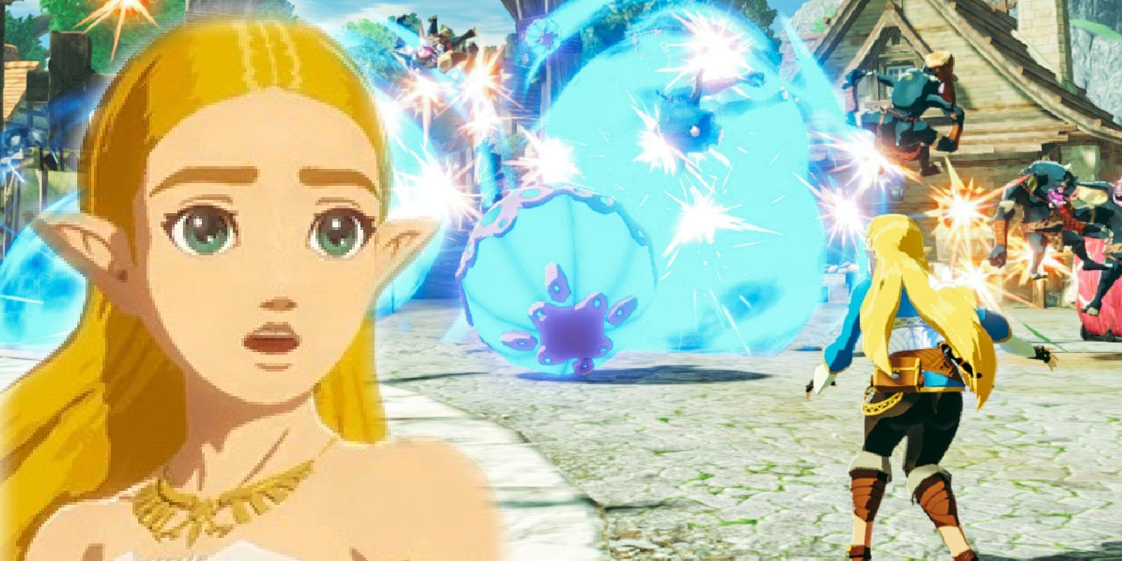Princesa Zelda surpresa com sua ação em era de calamidade