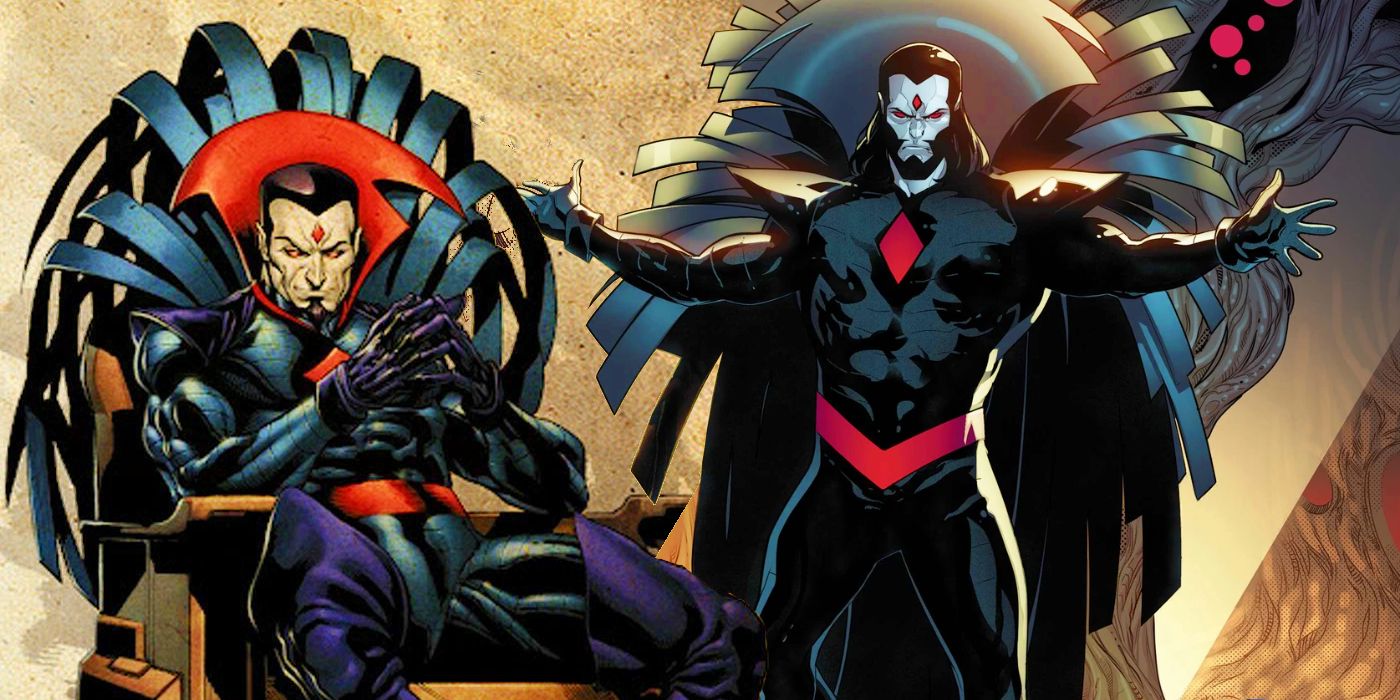 A collage of Mister Sinister from the 90s and House of X era