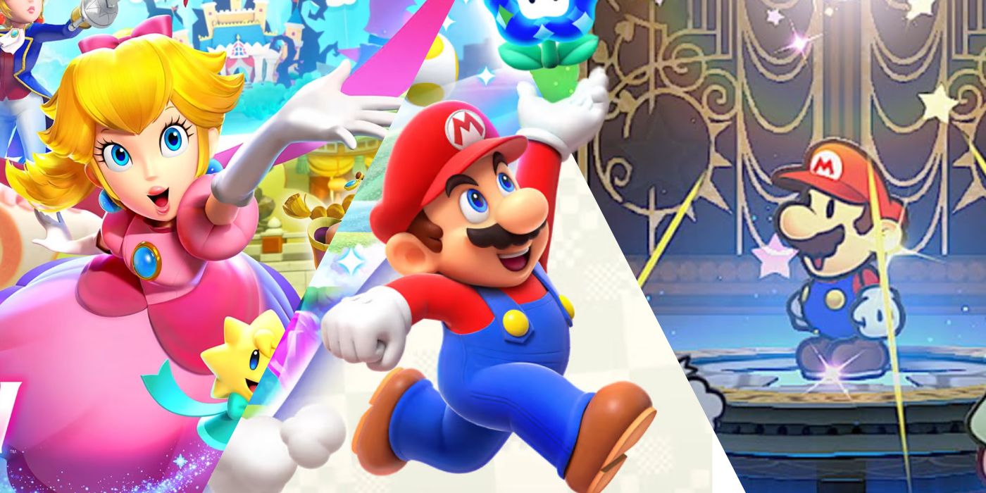 Cada Novo Jogo Do Mario Ser Lan Ado Em 2023 E 2024 Antena Do POP   A Split Image Of Three Upcoming Mario Games 