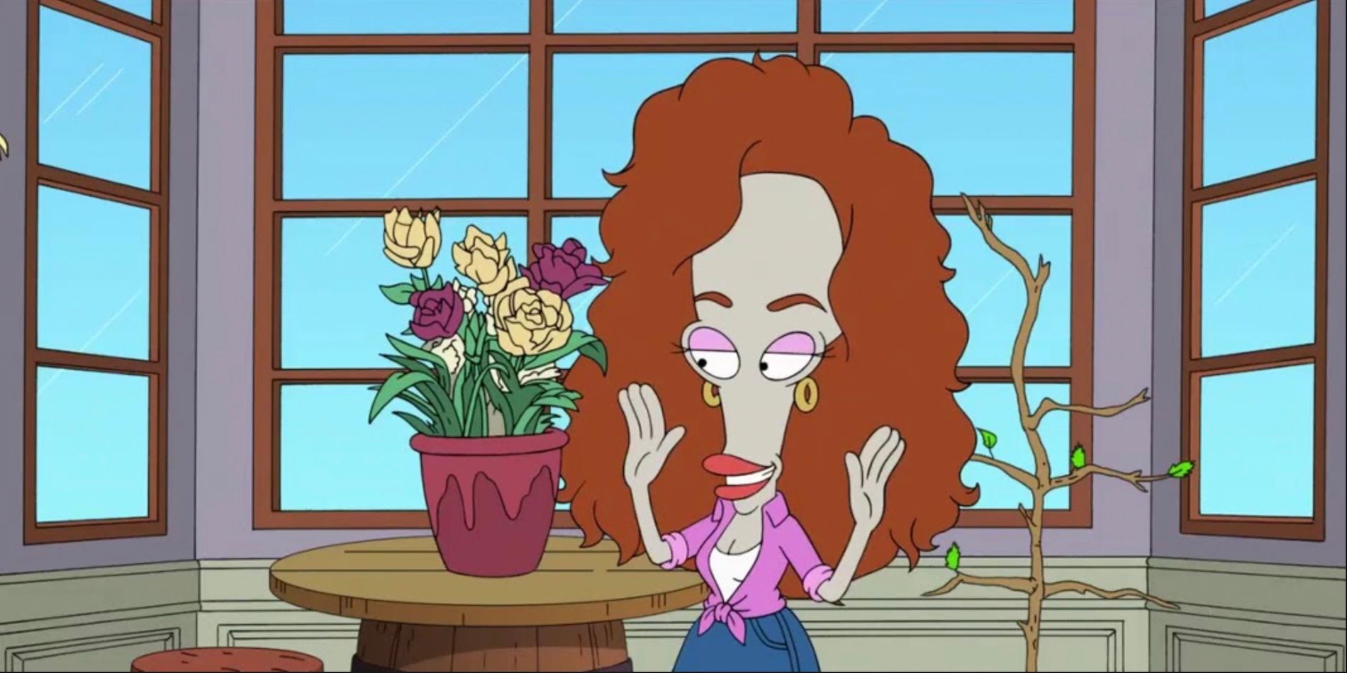 Roger in a Julia Roberts persona in "Julia Rogerts" episode of American Dad