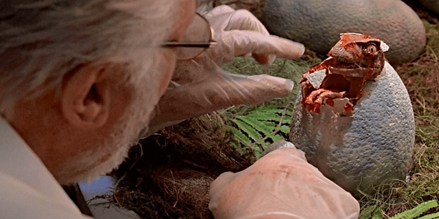 Baby Raptor in Jurassic Park