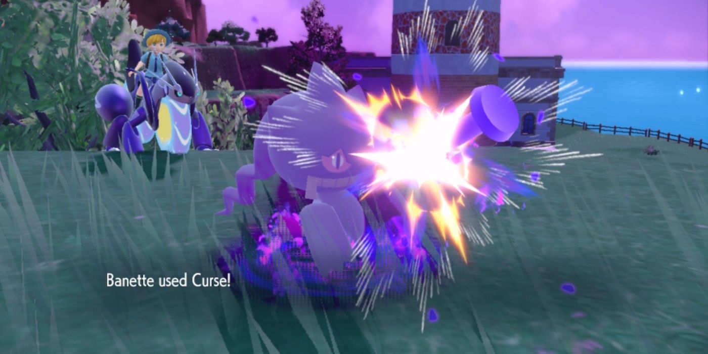 A Banette using Curse in Pokémon Scarlet and Violet.