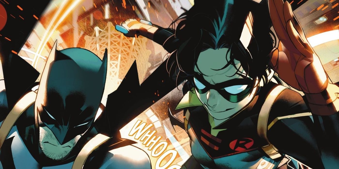 Batman and Robin fly into action in Batman and Robin #1