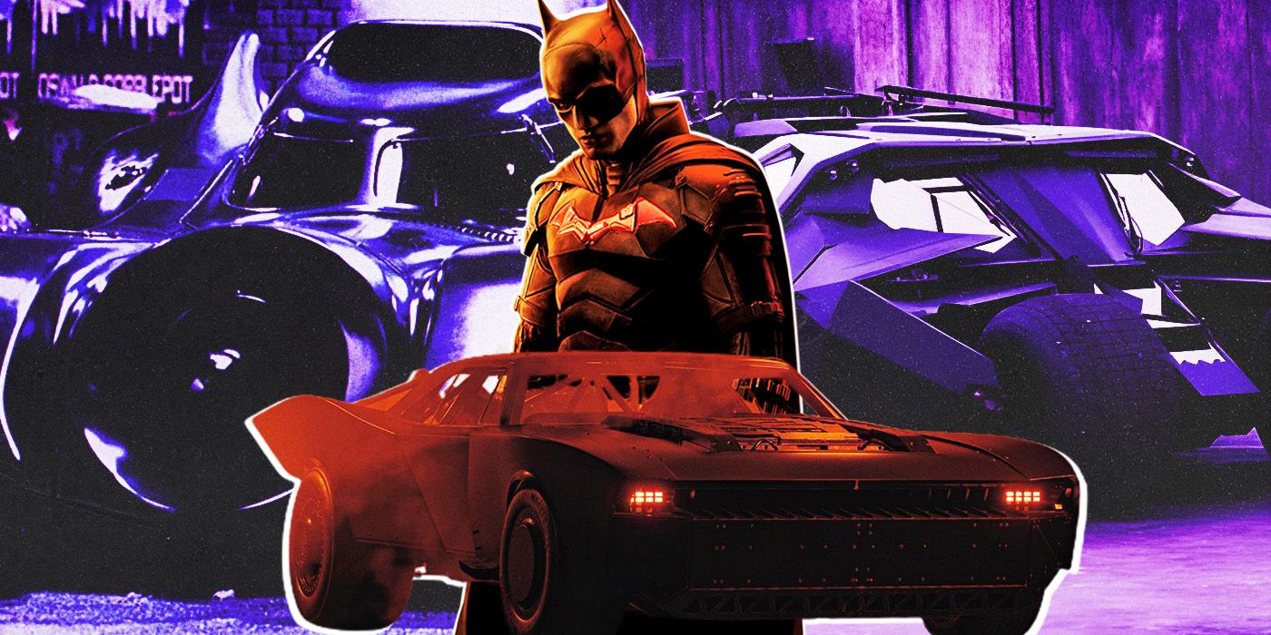 Batmobile from The Batman, Batman 1989, and The Dark Knight