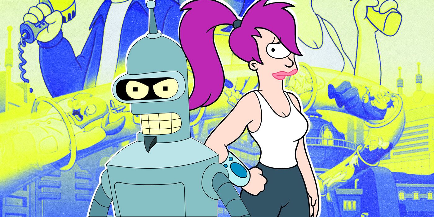 Bender e Leela Futurama