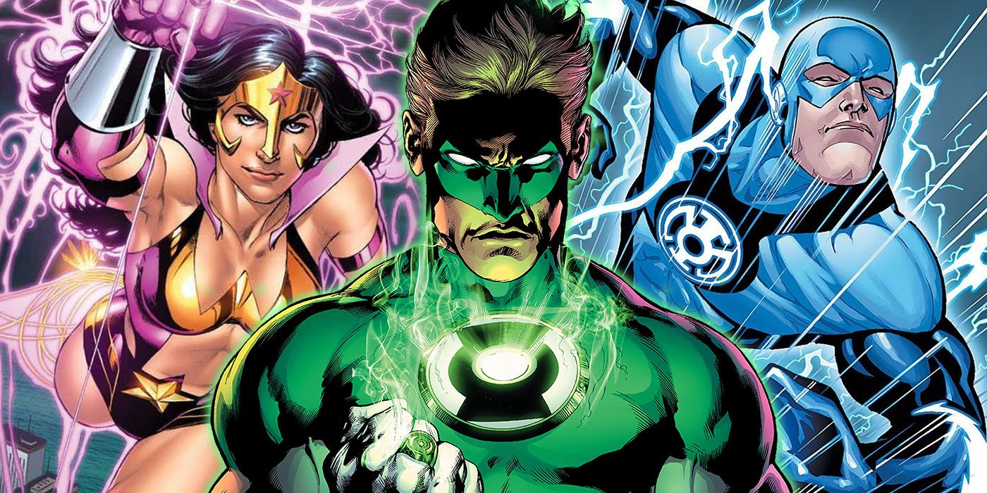 Hal Jordan, Star Sapphire Wonder Woman, Blue Lantern Flash from Blackest Night