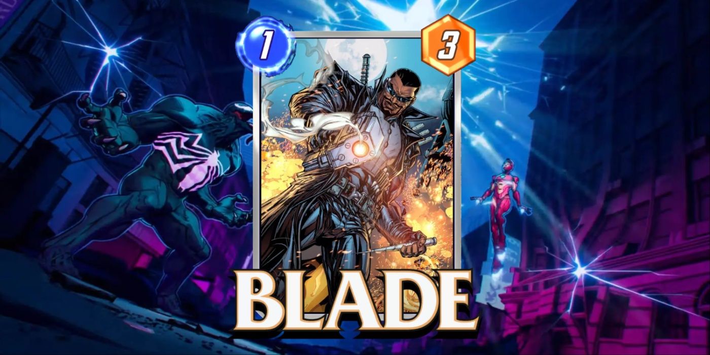 O cartão de Blade no Marvel Snap