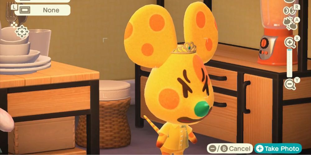 Chadder looking angry in Animal Crossing_ New Horizons
