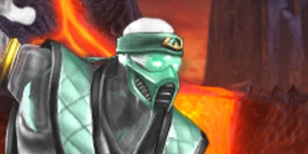 Chameleon posing during the character matchup screen in Mortal Kombat Armageddon