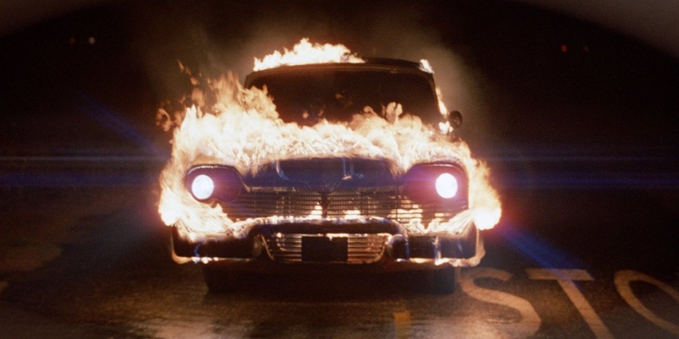 Christine the car is on fire