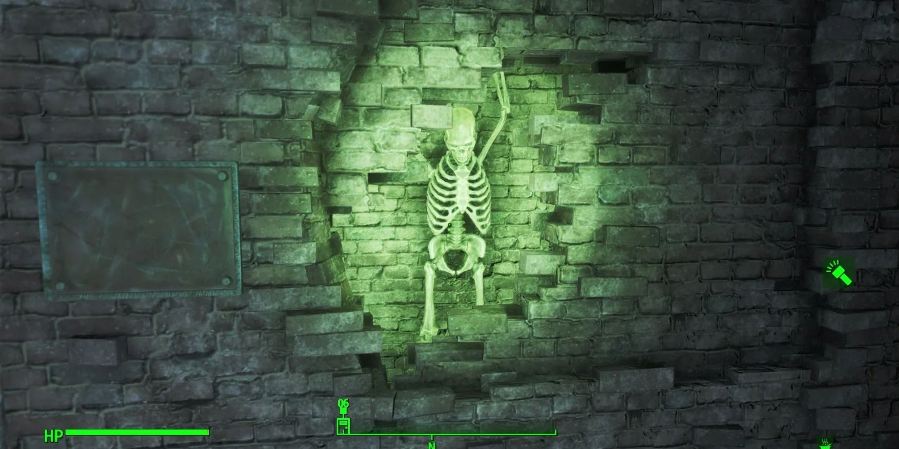 Uma referência a The Cask of Amontillado, encontrado em The Castle de Fallout 4