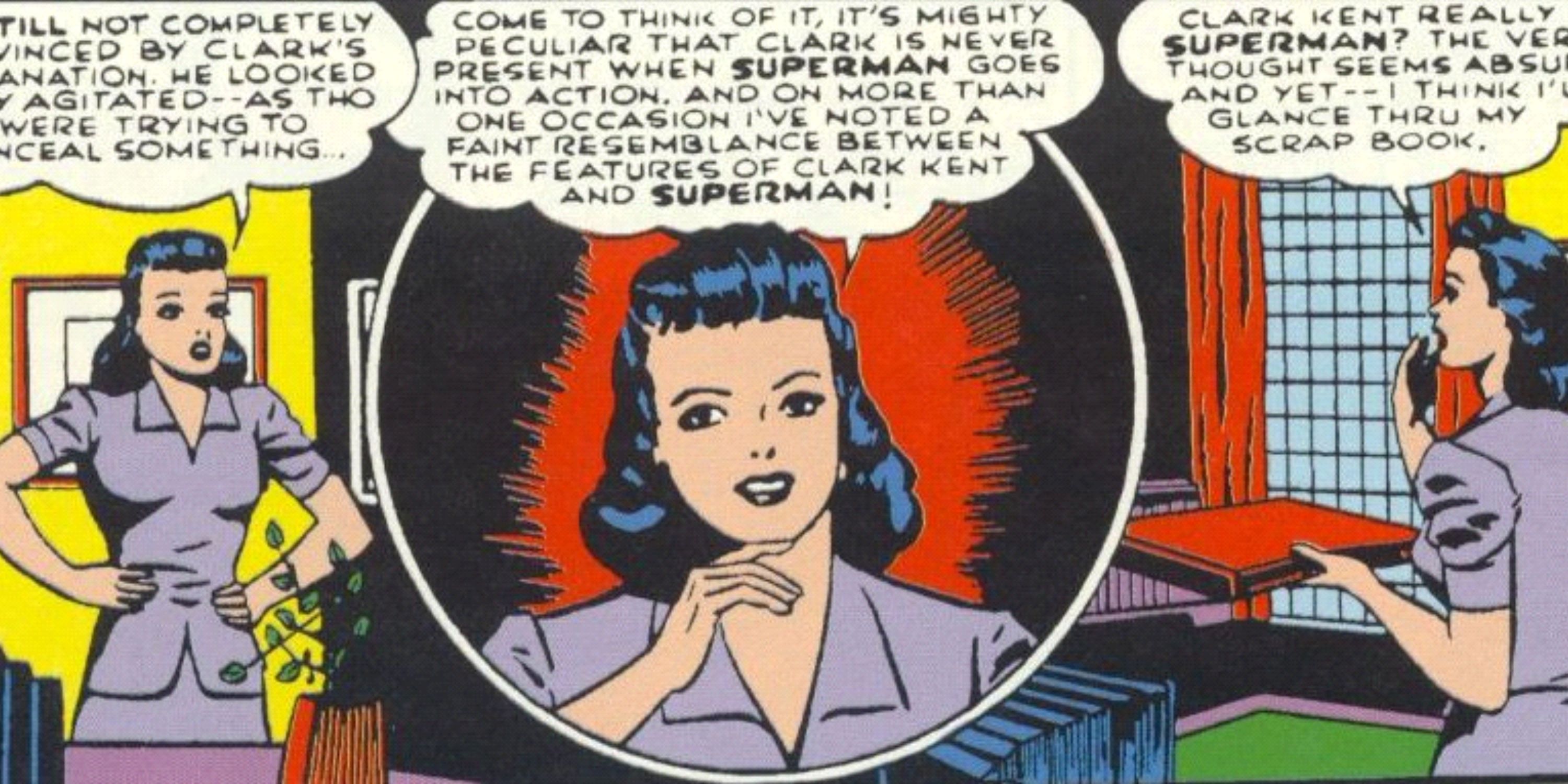 Lois Lane falando sobre se Clark Kent é o Superman