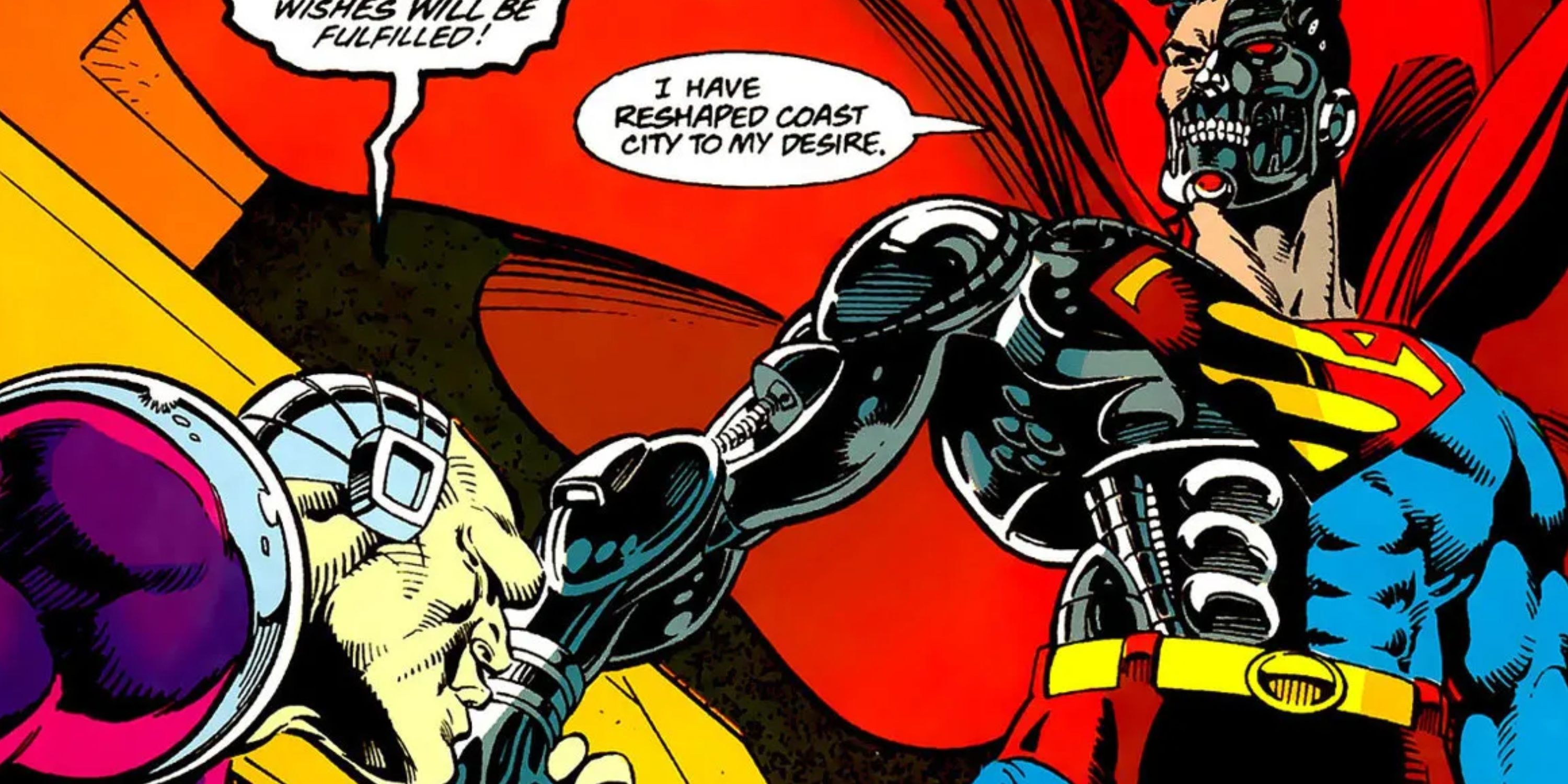 Cyborg Superman and Mongul Return of Superman