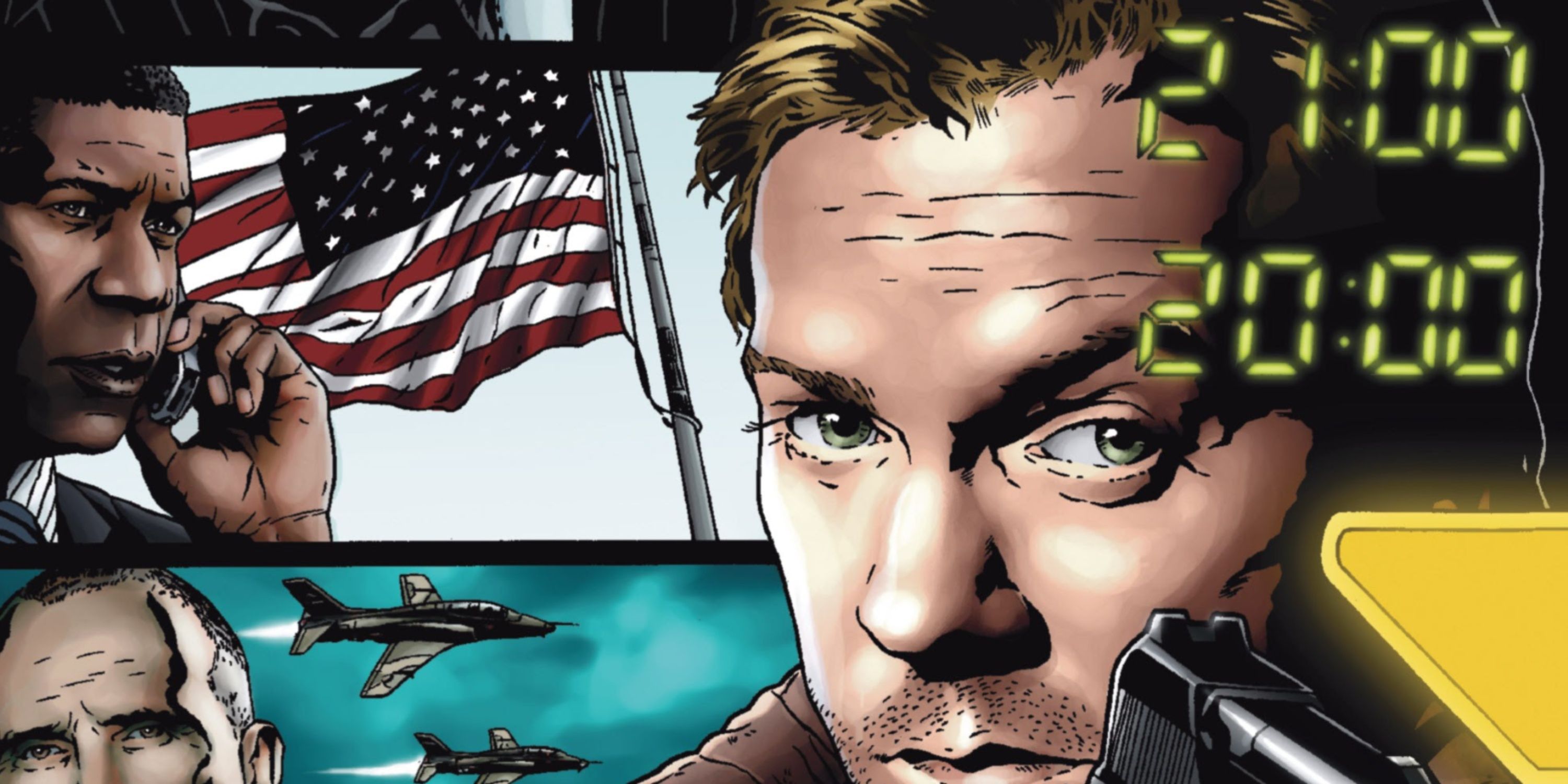 Jack Bauer e David Palmer na capa de 24 Nightfall