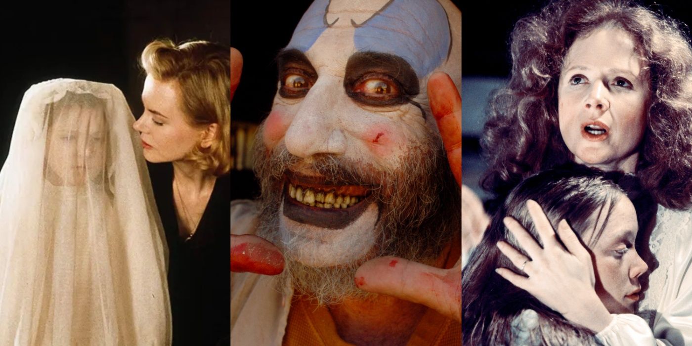 The mother and daughter in The Others, Captain Spaulding in House of 1000 Corpses, and Margaret and Carrie White in Carrie. 