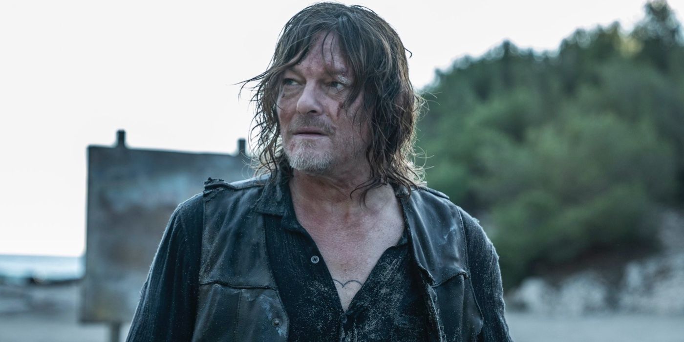 Daryl Dixon na praia em The Walking Dead: Daryl Dixon