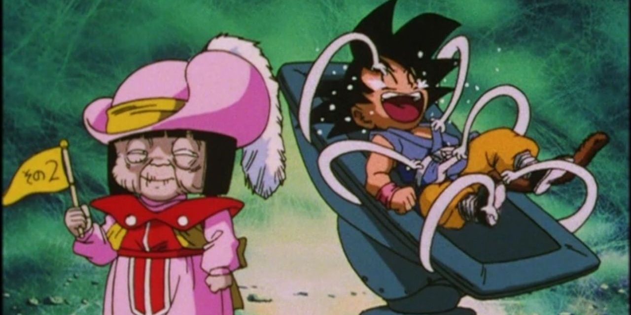 Hell Enma coloca Goku sob tortura de cócegas em Dragon Ball GT