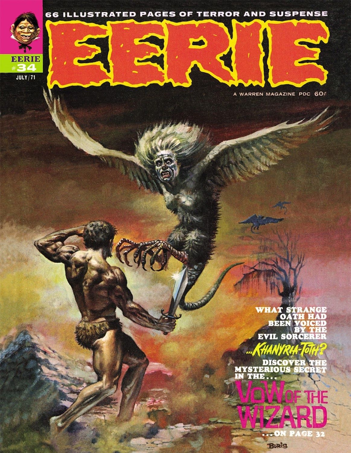 The cover of Eerie #34