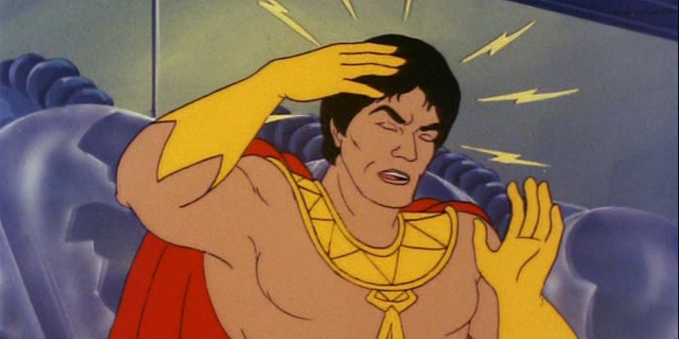 el dorado using his psychic powers as seen on the superfriends animated series