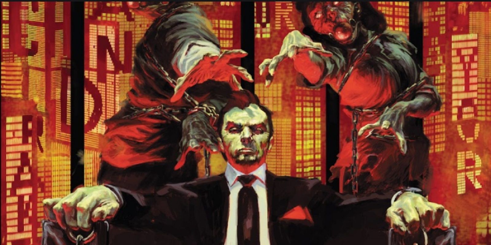 Empire of the Dead Cover with zombies reaching for a man in a suit