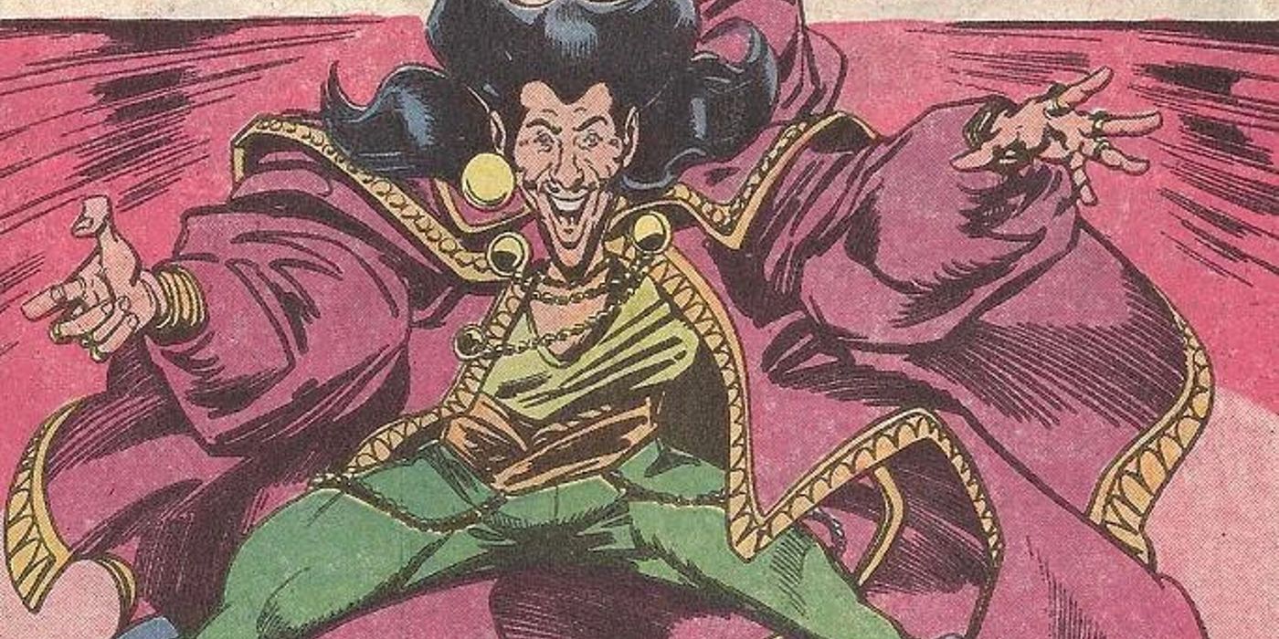 extrano in his purple cap and green pants as seen in early appearances in dc comics