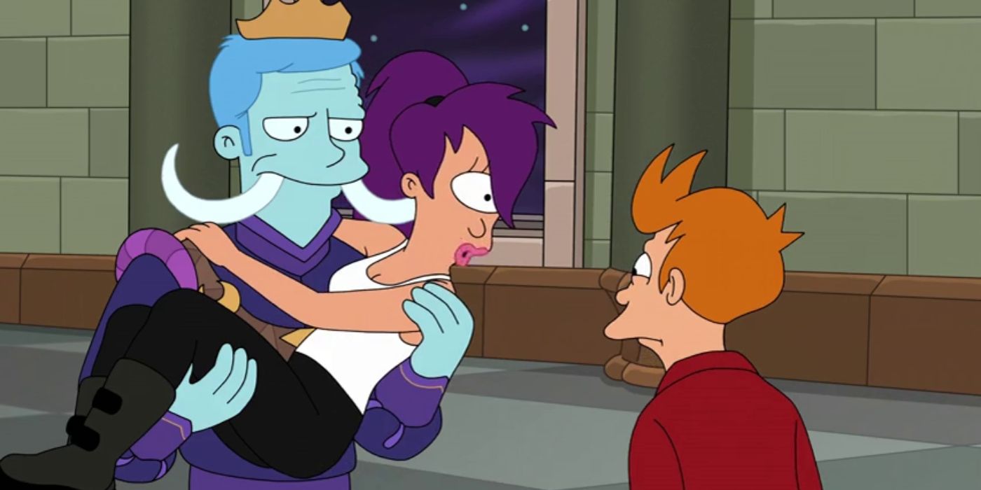 O Príncipe, Leela e Fry na 8ª temporada de Futurama O Príncipe e o Produto